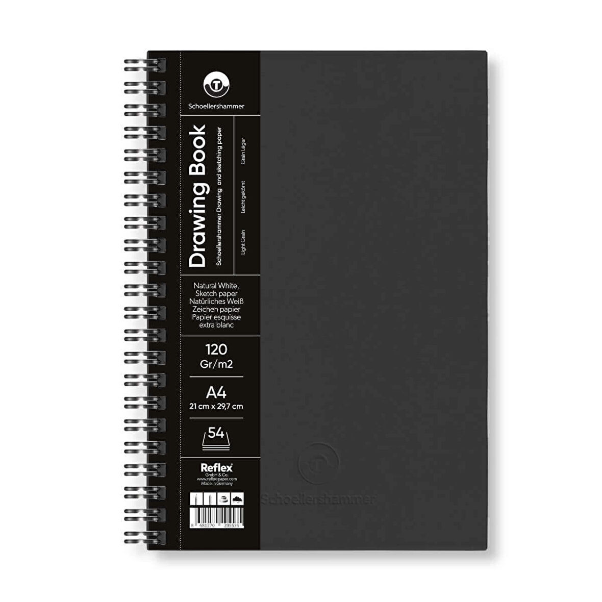 Supertrend Drawing Pad Sert Kapak Eskiz Çizim Defteri 120 gr. A4 54 yaprak SİYAH