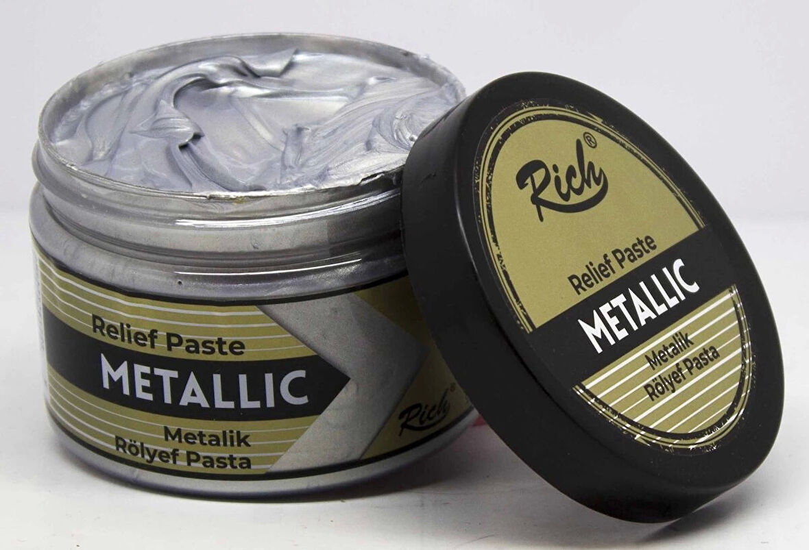 Supertrend Metalik Rölyef Pasta 150 cc. GÜMÜŞ