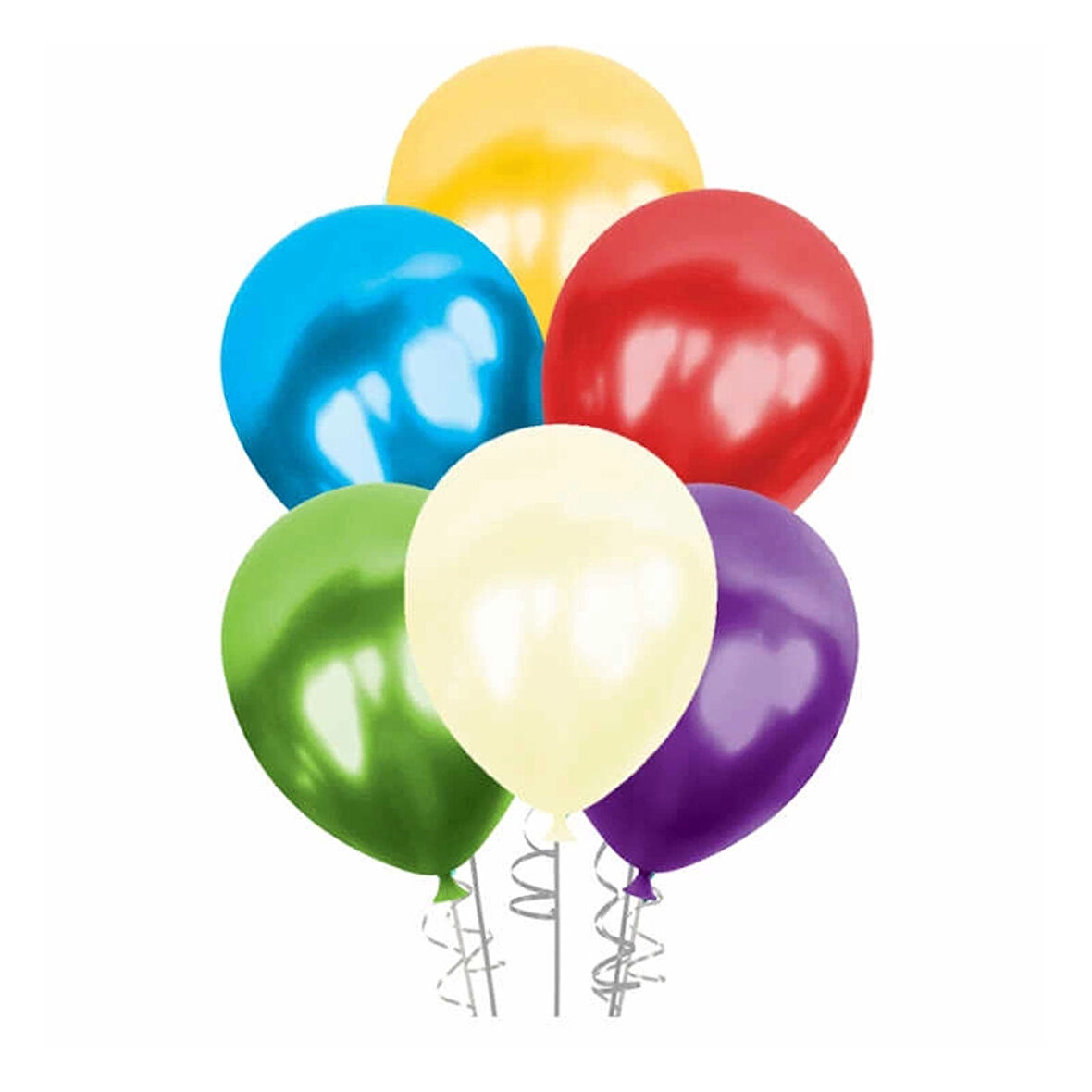 Karışık Metalik Balon 5"