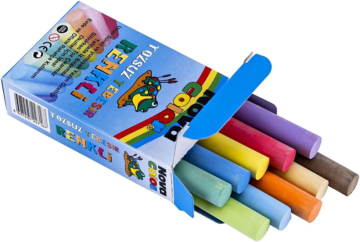 Supertrend Tozsuz Tebeşir Renkli 10'lu