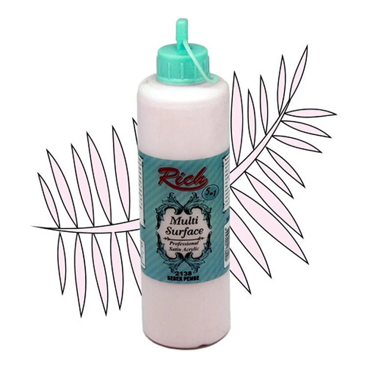 Supertrend Multi Surface Her Yüzey İçin Akrilik Boya 500 cc. 2138 BEBEK PEMBE