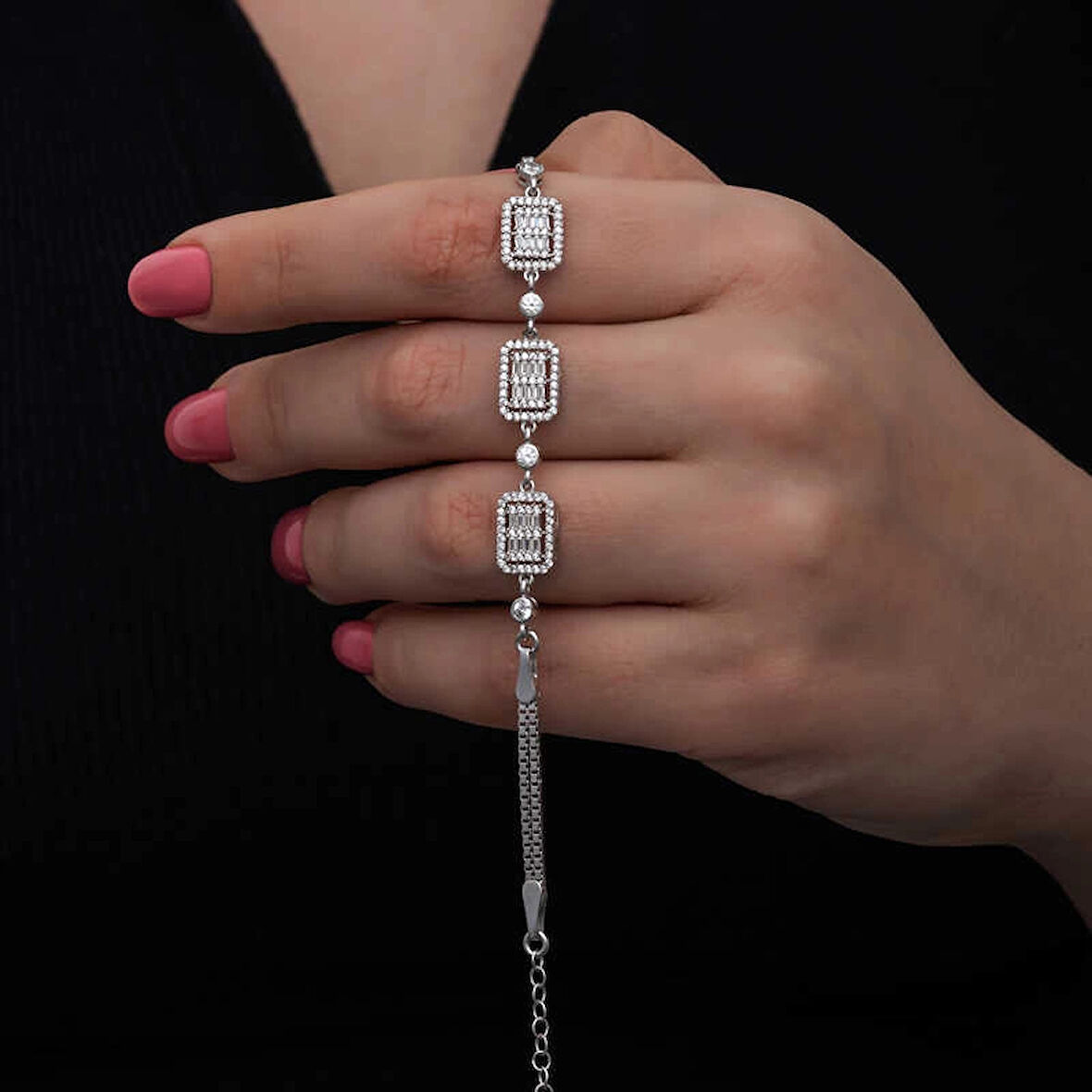 Supertrend ​gümüş Baget Taşlı Kadın Bileklik