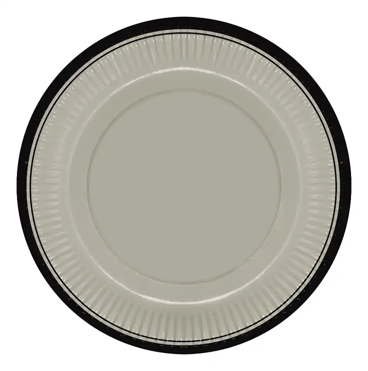 Retro Serisi Vanilya Çiçeği Karton Tabak 23cm