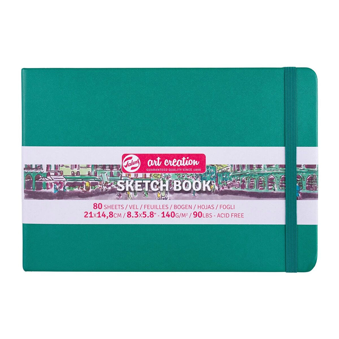 Supertrend Art Creation Sketchbook Sert Kapak Eskiz Çizim Defteri 140 gr. 15x21 cm. 80 yp. FOREST GREEN