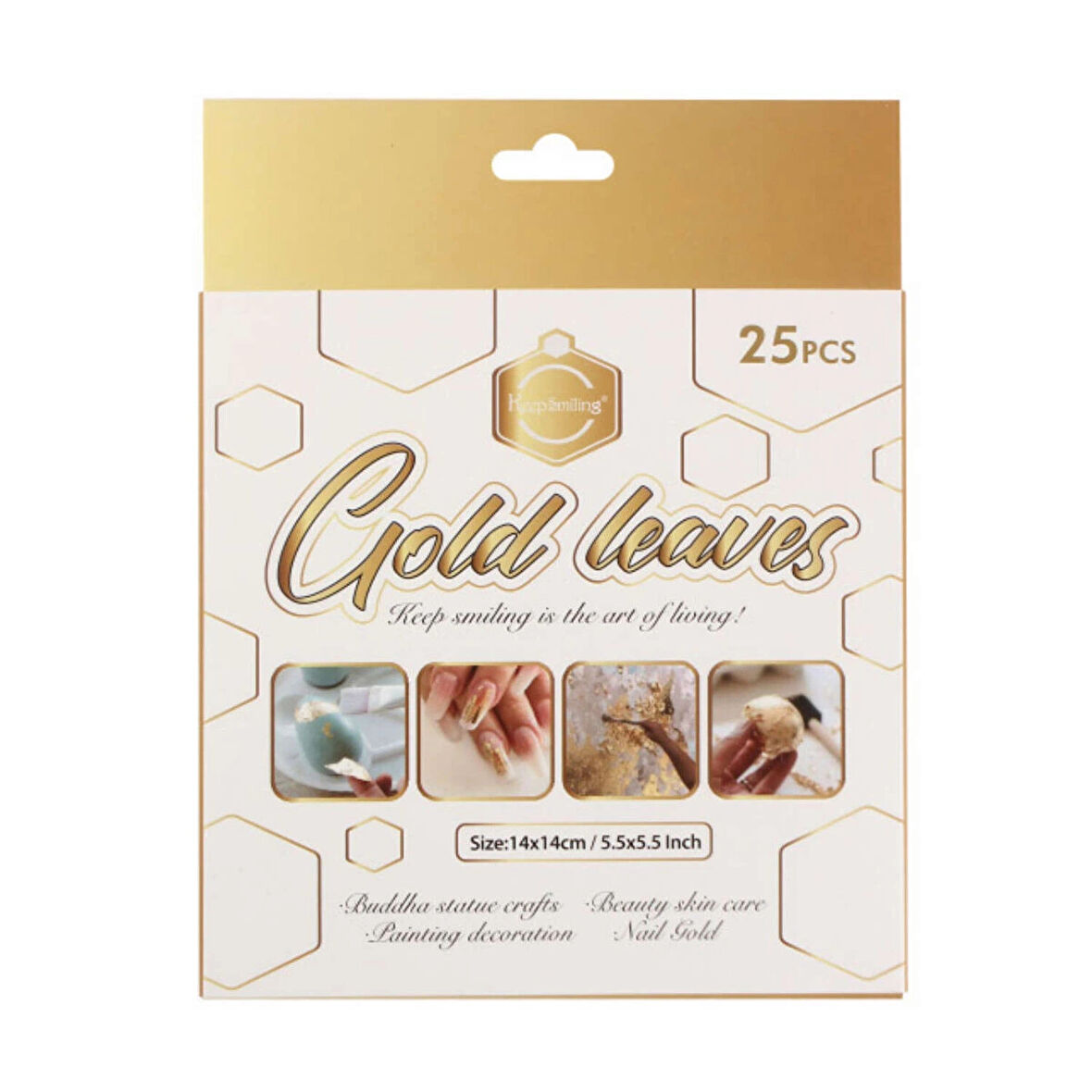 Supertrend İmitasyon Altın Yaprak Varak 14x14 cm. 25'li