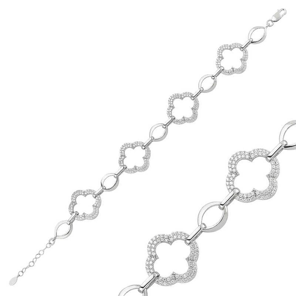 Supertrend Gümüş Çiçek Kadın Bileklik