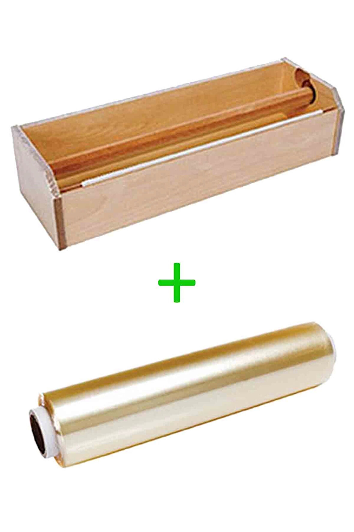 Supertrend 45x300m 9mic Streç Film ve Kesme Aparatı Seti 2 Parça