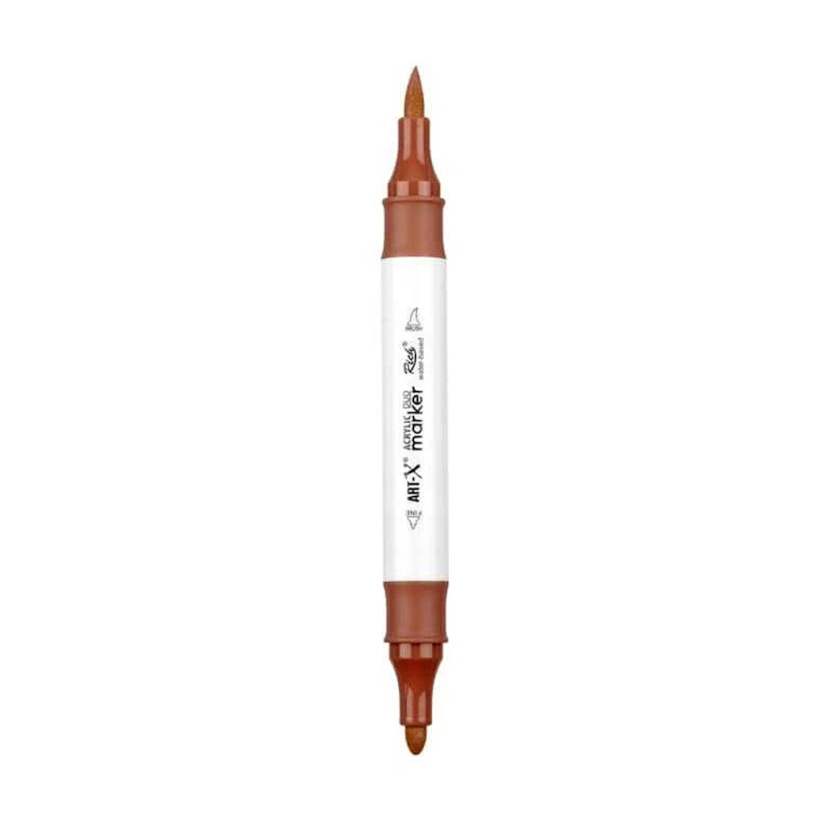 Supertrend Supertrend Acrylic Duo Marker Çift Uçlu Su Bazlı Boyama Markörü No:204 Çikolata