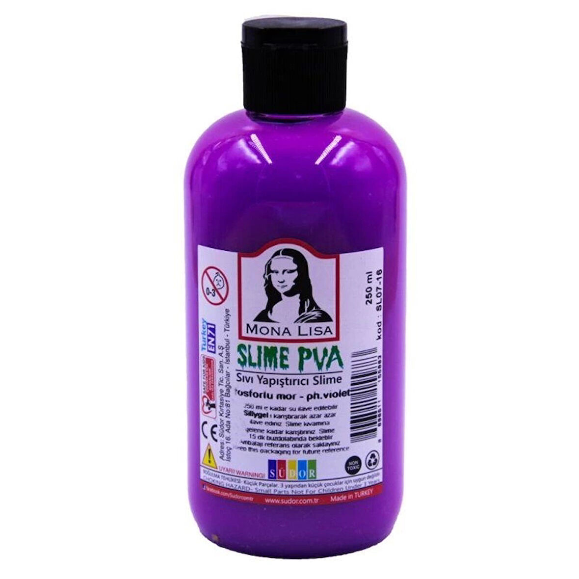Supertrend Mona Lisa Slime Jeli 250 ml. Fosforlu Mor