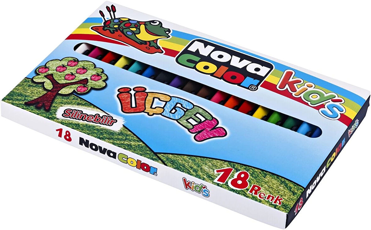 Supertrend Üçgen Mum Boya 18 Renk