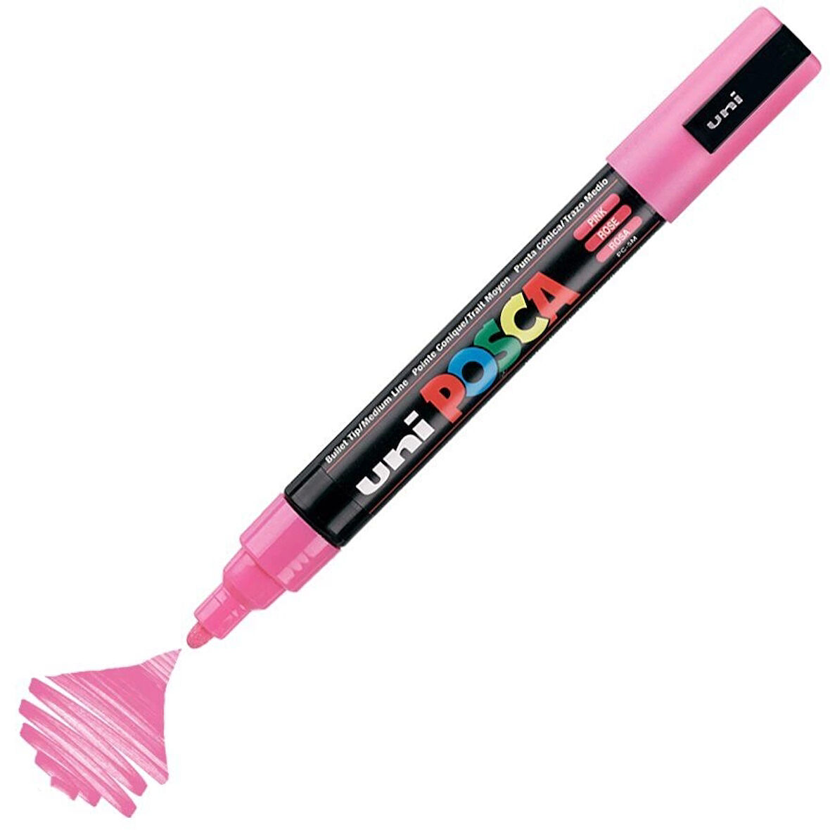 Supertrend Posca PC-5M Boyama Markörü 1.8-2.5 mm. PEMBE