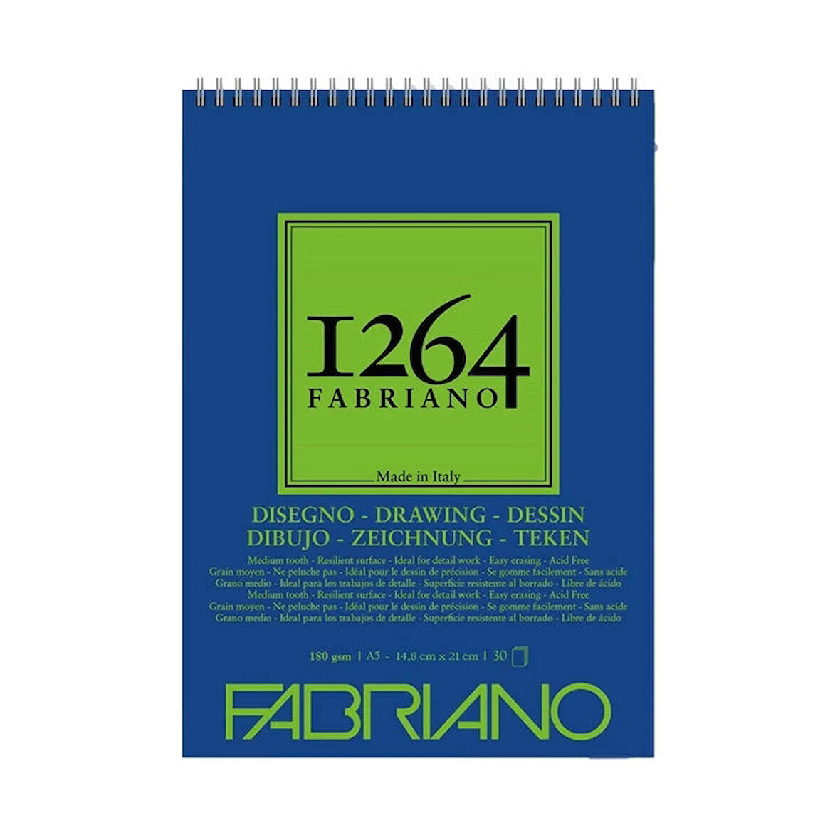 Supertrend 1264 Drawing Paper Üstten Spiralli Eskiz Çizim Defteri 180 gr. A5 30 yaprak