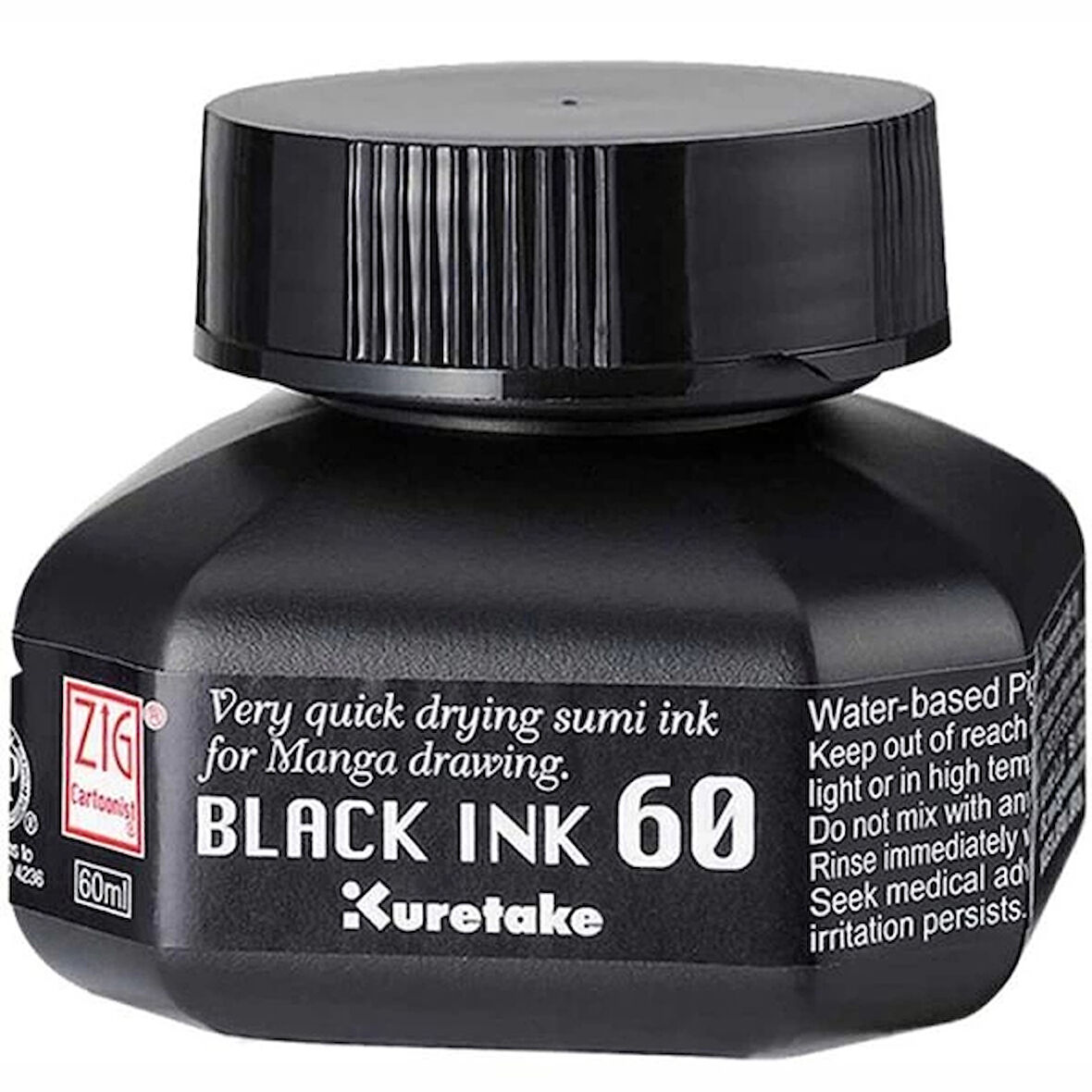 Supertrend Mangaka Black Ink Siyah Yazı ve Çizim Mürekkebi 60 ml. (Hızlı Kuruyan)