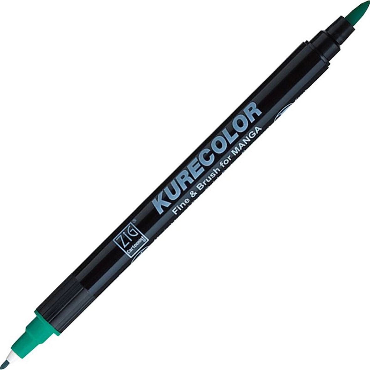 Supertrend Kurecolor Fine & Brush for MANGA Marker Çizim Kalemi 534 Turquoise Green