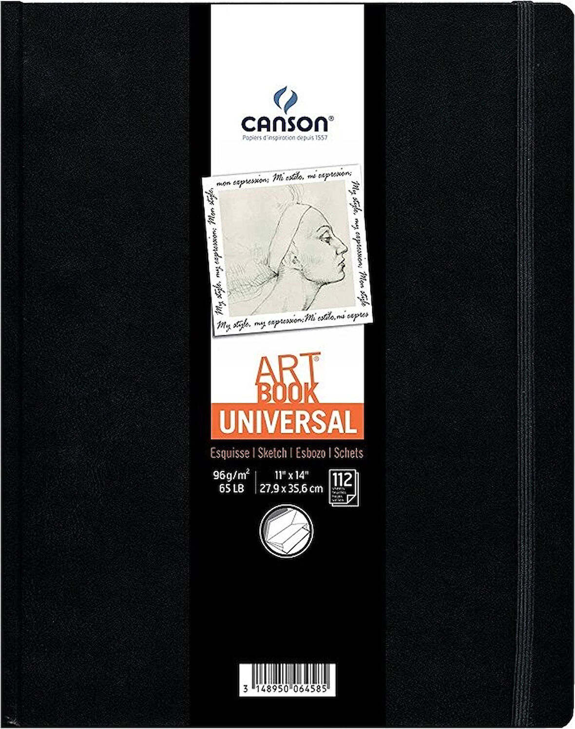 Supertrend Art Book Supertrendversal Sert Kapak Lastikli Eskiz Çizim Defteri 96 gr. 27.9x35.6 cm. 112 Sayfa