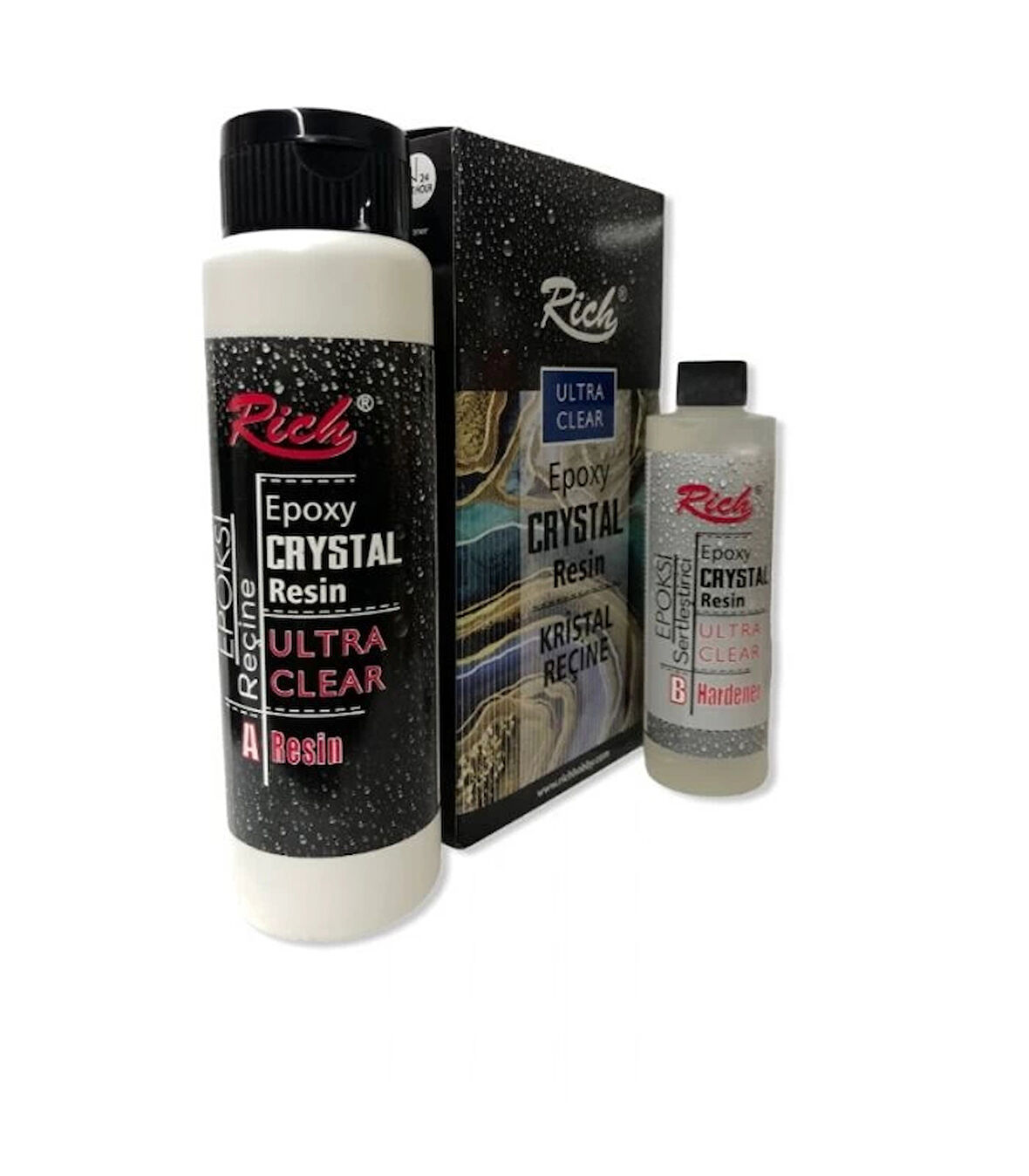 Supertrend Crystal Resin Transparan Şeffaf Kristal Epoksi Reçine 750 cc.
