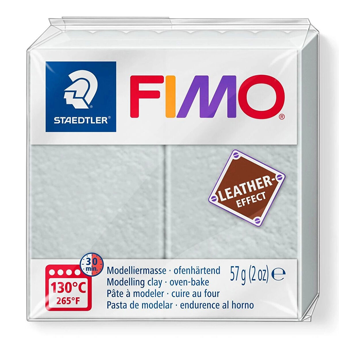 Supertrend Fimo Leather (Deri) Effect Polimer Kil 809 Güvercin Gri