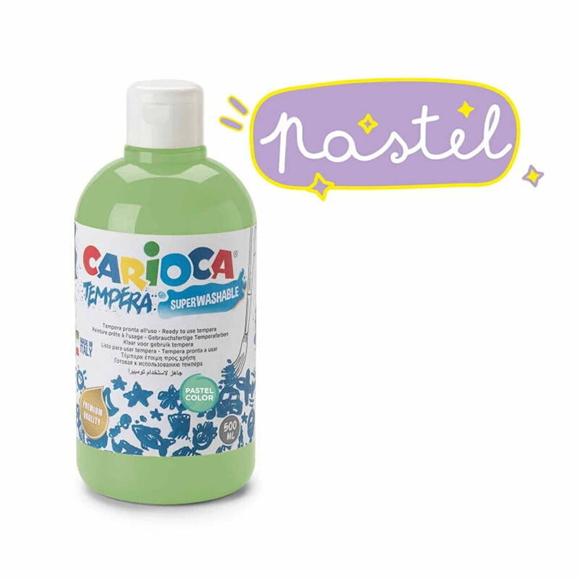 Supertrend Tempera Yıkanabilir Poster Boya 500 ml. PASTEL YEŞİL