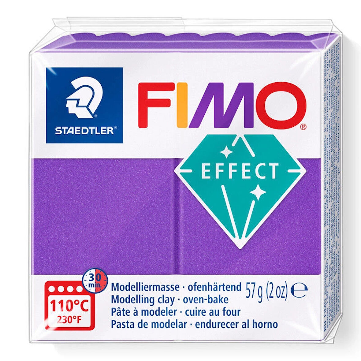 Supertrend Fimo Effect Polimer Kil T61 Metallic Lilac