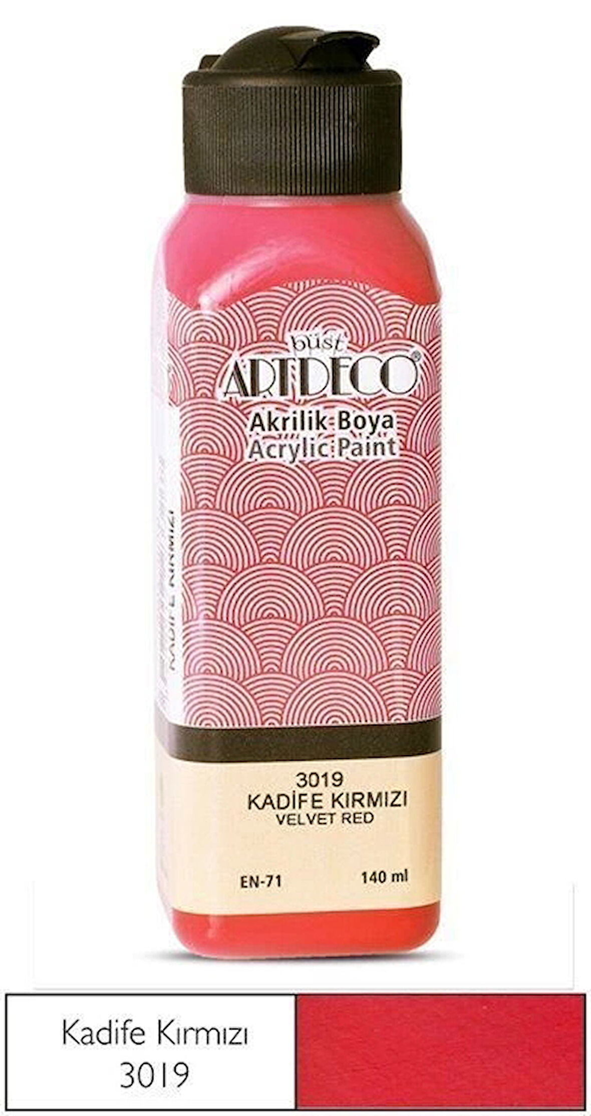 Supertrend Akrilik Boya 140 ml. 3019 KADİFE KIRMIZI
