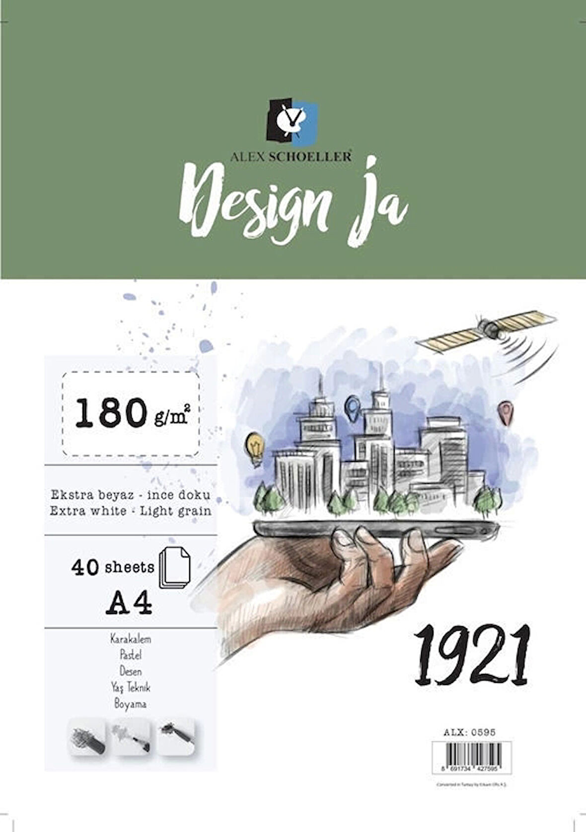 Supertrend Design Ja Eskiz Çizim Defteri 180 gr. A4 40 yp.