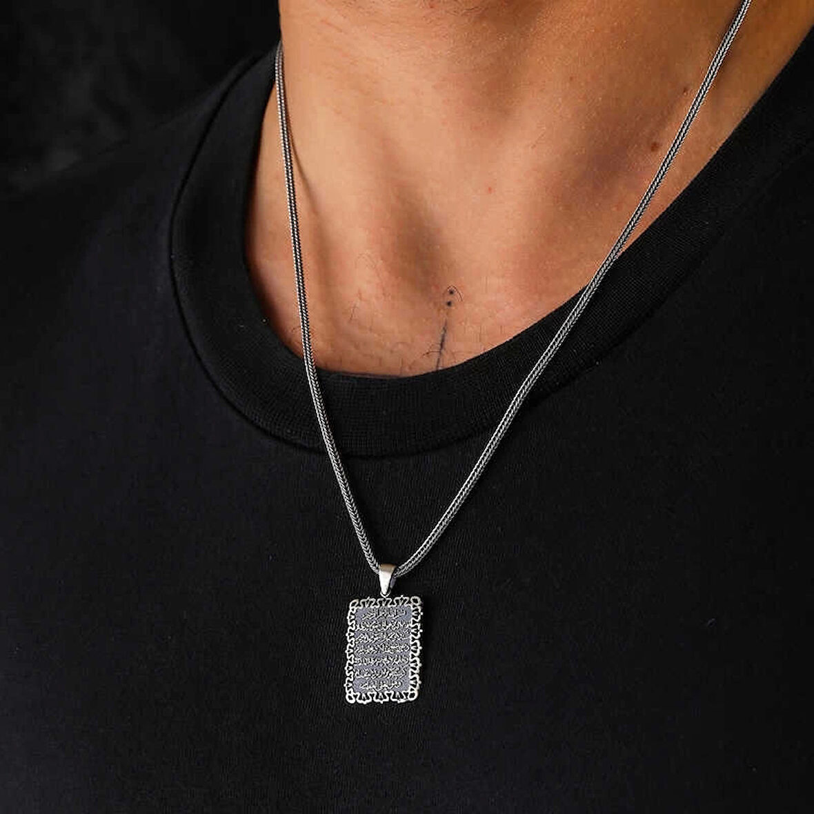 Supertrend Gümüş Ayetel Kürsi Kolye