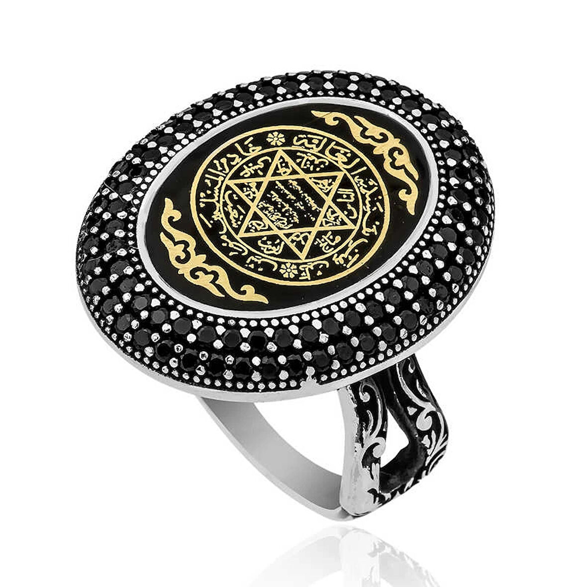 Supertrend Gümüş Süleyman Mührü Kadın Yüzük