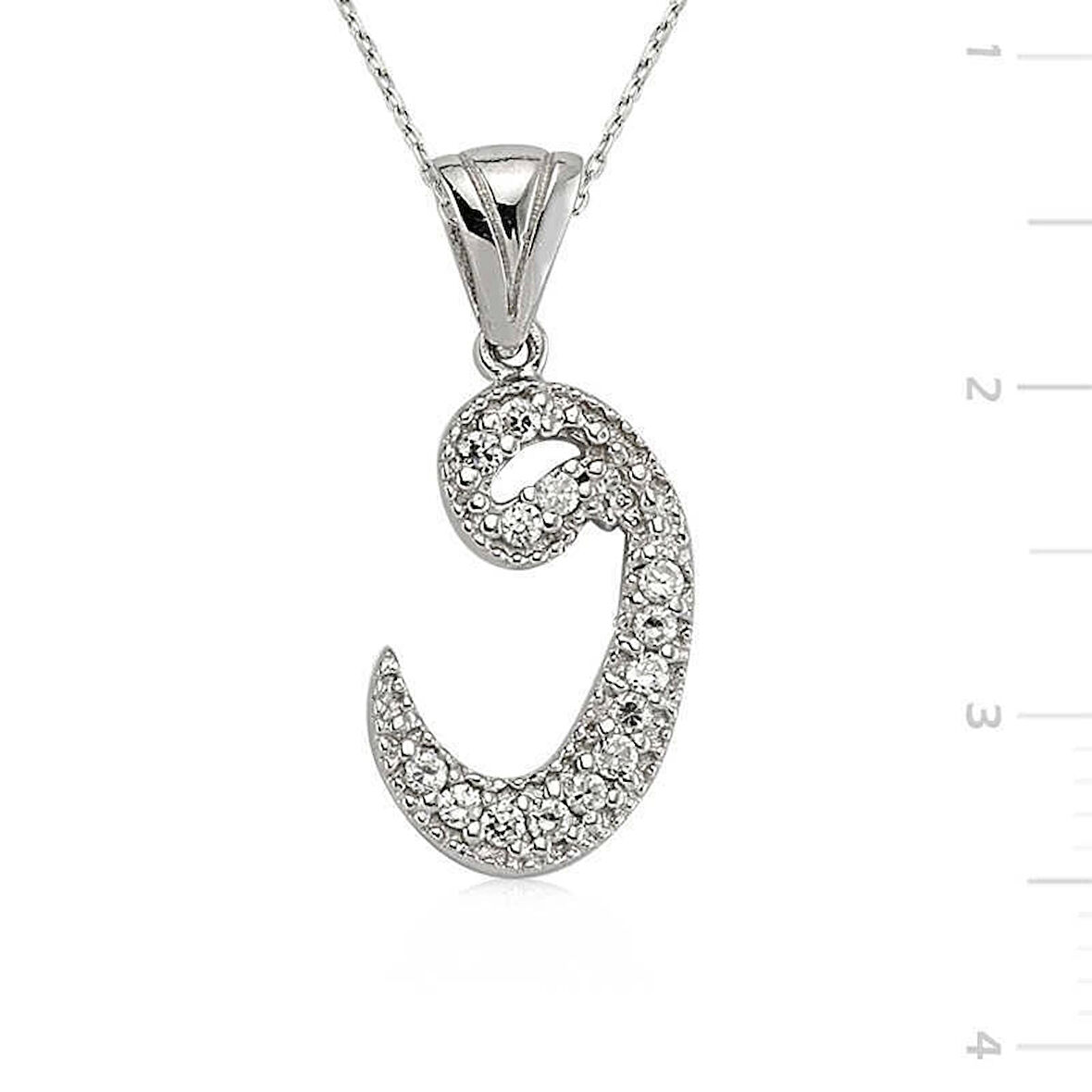 Supertrend Gümüş Kadın Vav Kolye