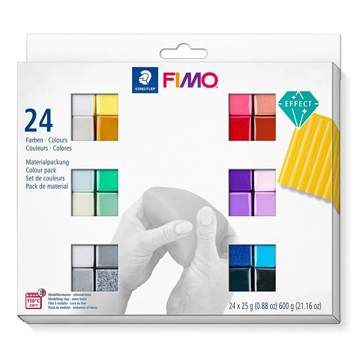 Supertrend Fimo Effect Polimer Kil Seti 24 Renk x 25 gr.