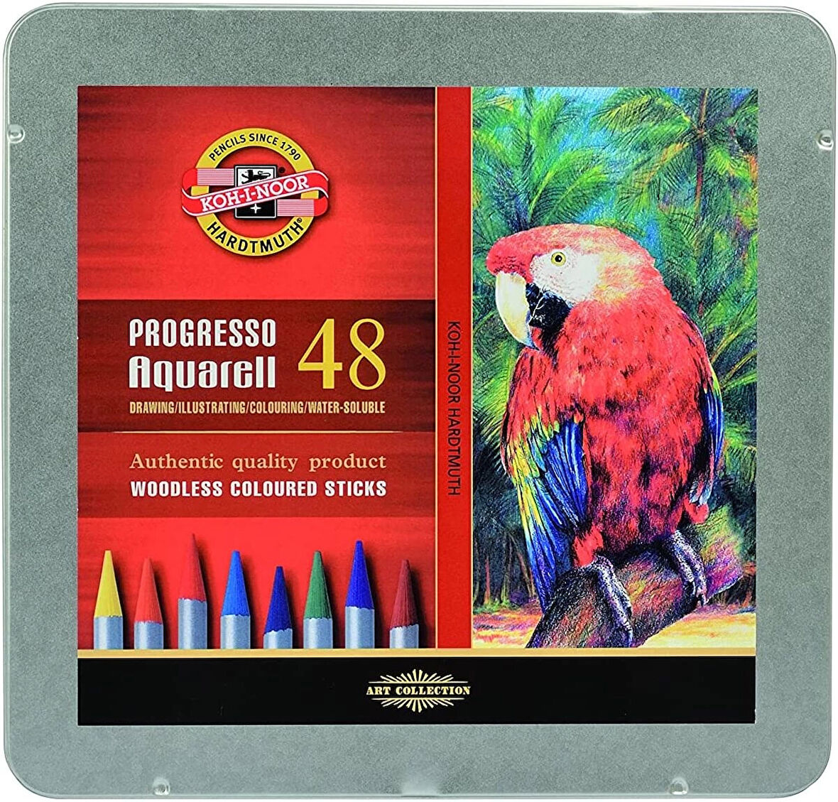 Supertrend Progresso Aquarell Ağaçsız Sulandırılabilir Boya Kalemi Seti 48 Renk