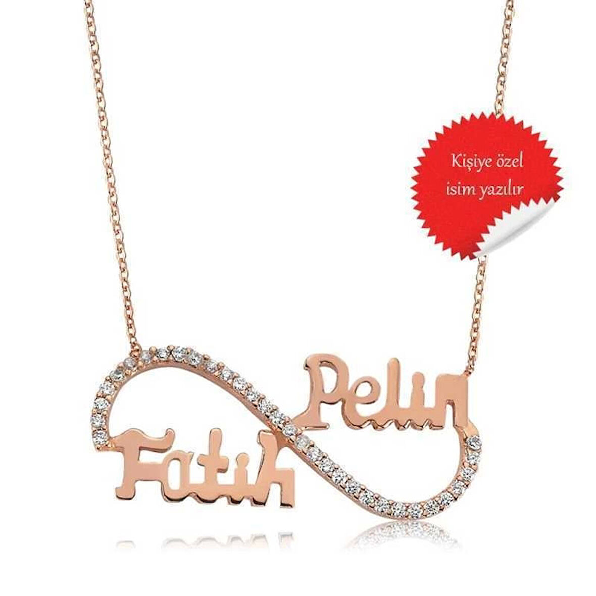 Supertrend Gümüş İsimli Sonsuzluk Kadın Kolye