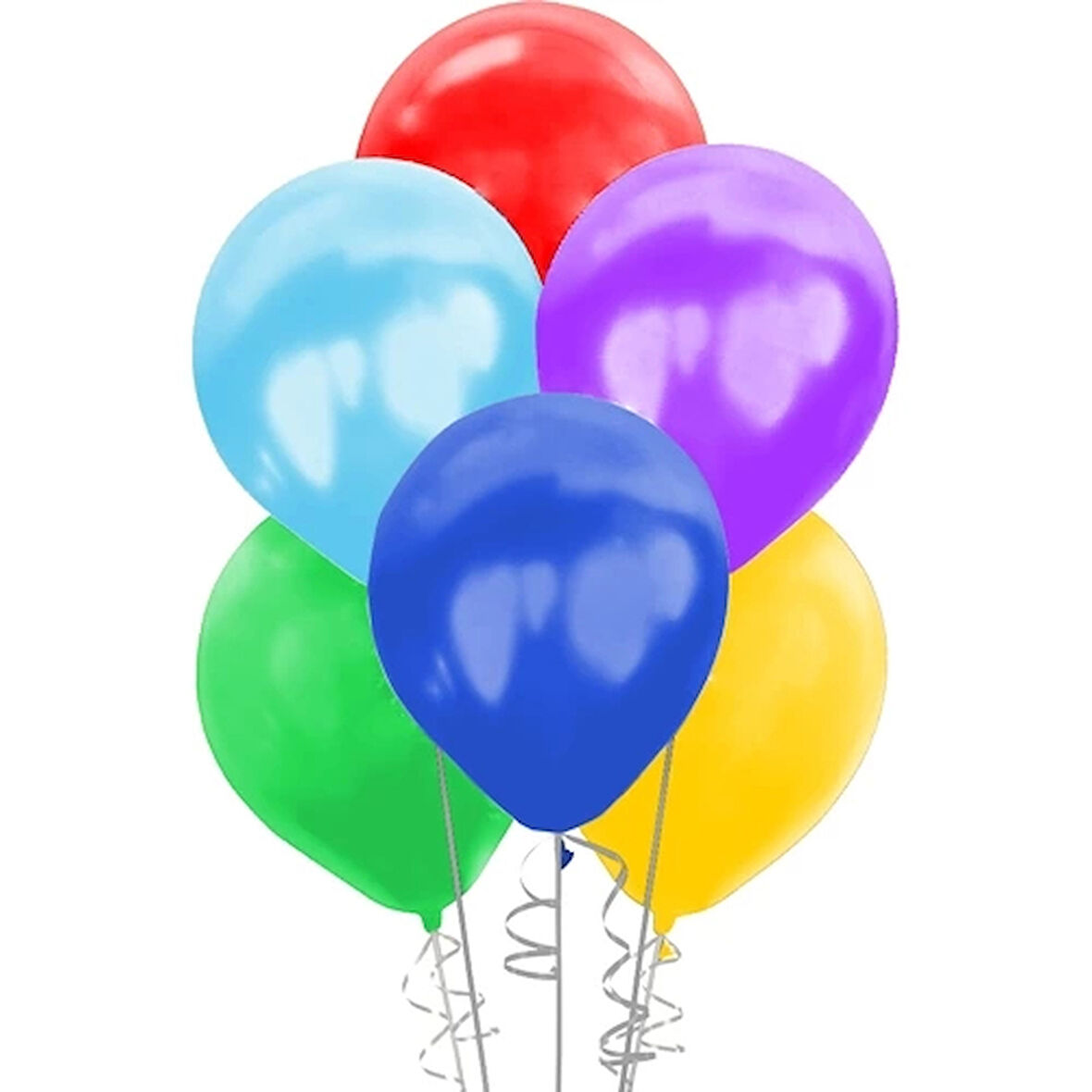 Karışık Renkli Metalik Balon 12"