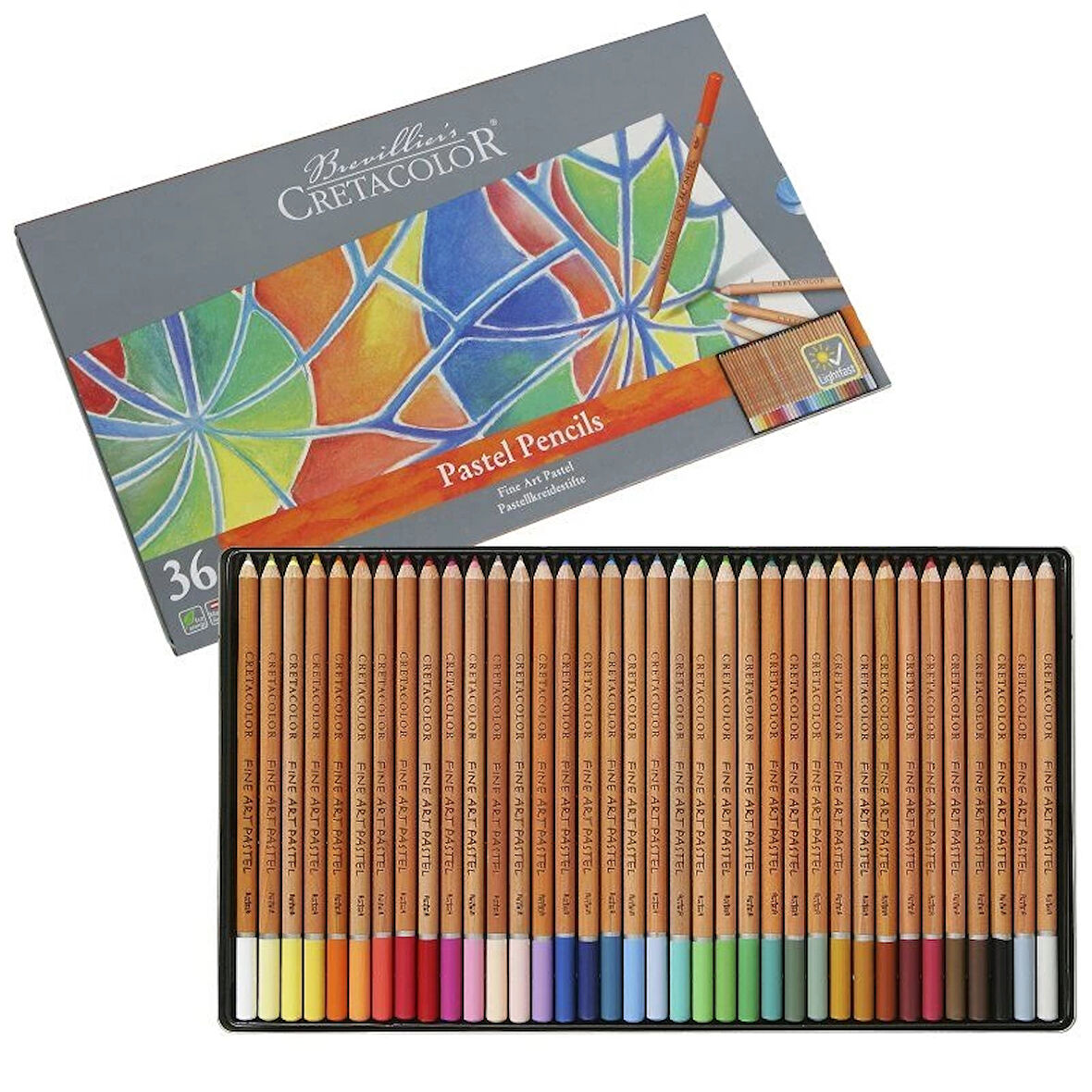 Supertrend Fine Art Pastel Boya Kalemi Seti 36 Renk Metal Kutu