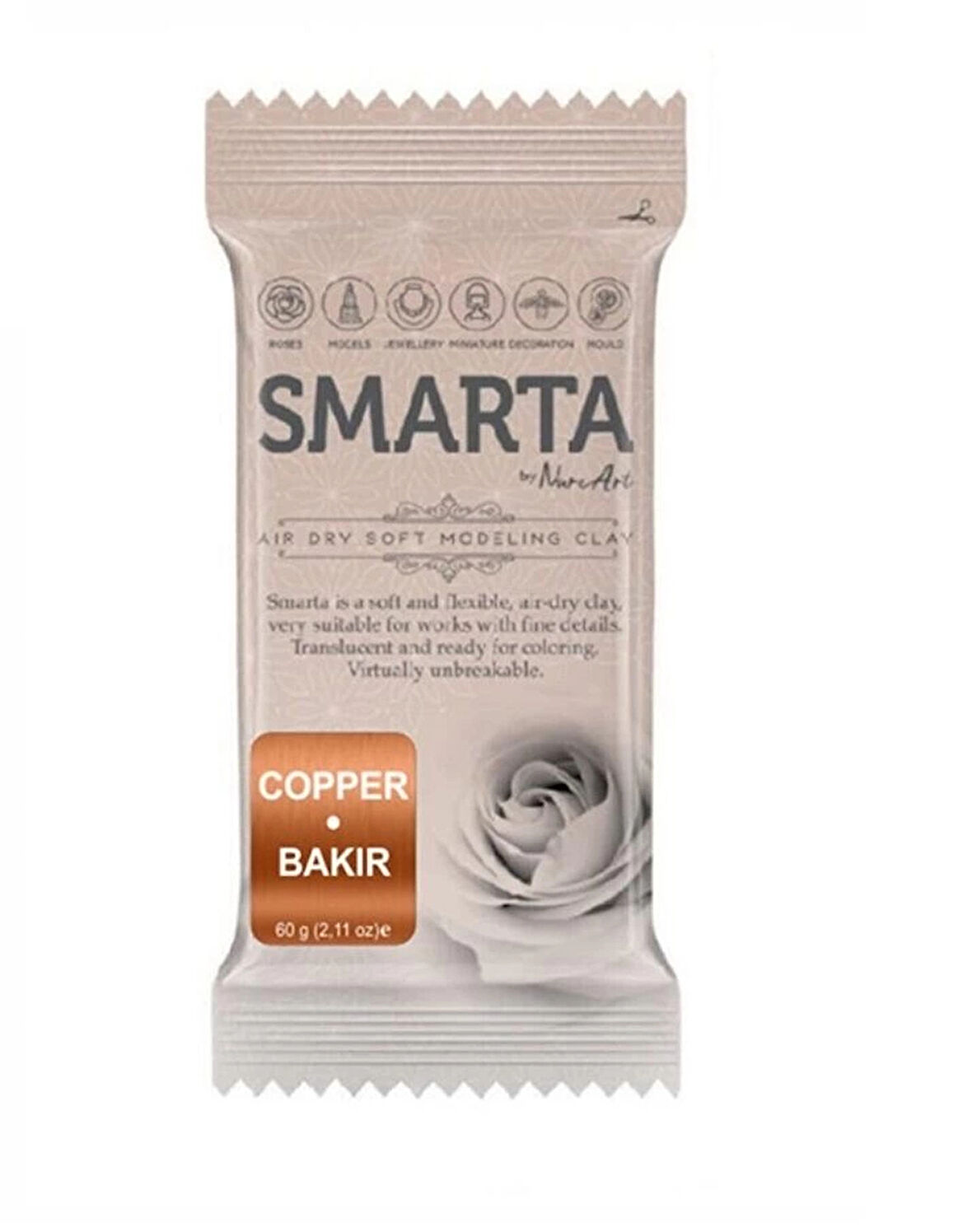 Supertrend Havayla Kuruyan Modelleme Hamuru 60 gr. METALİK BAKIR