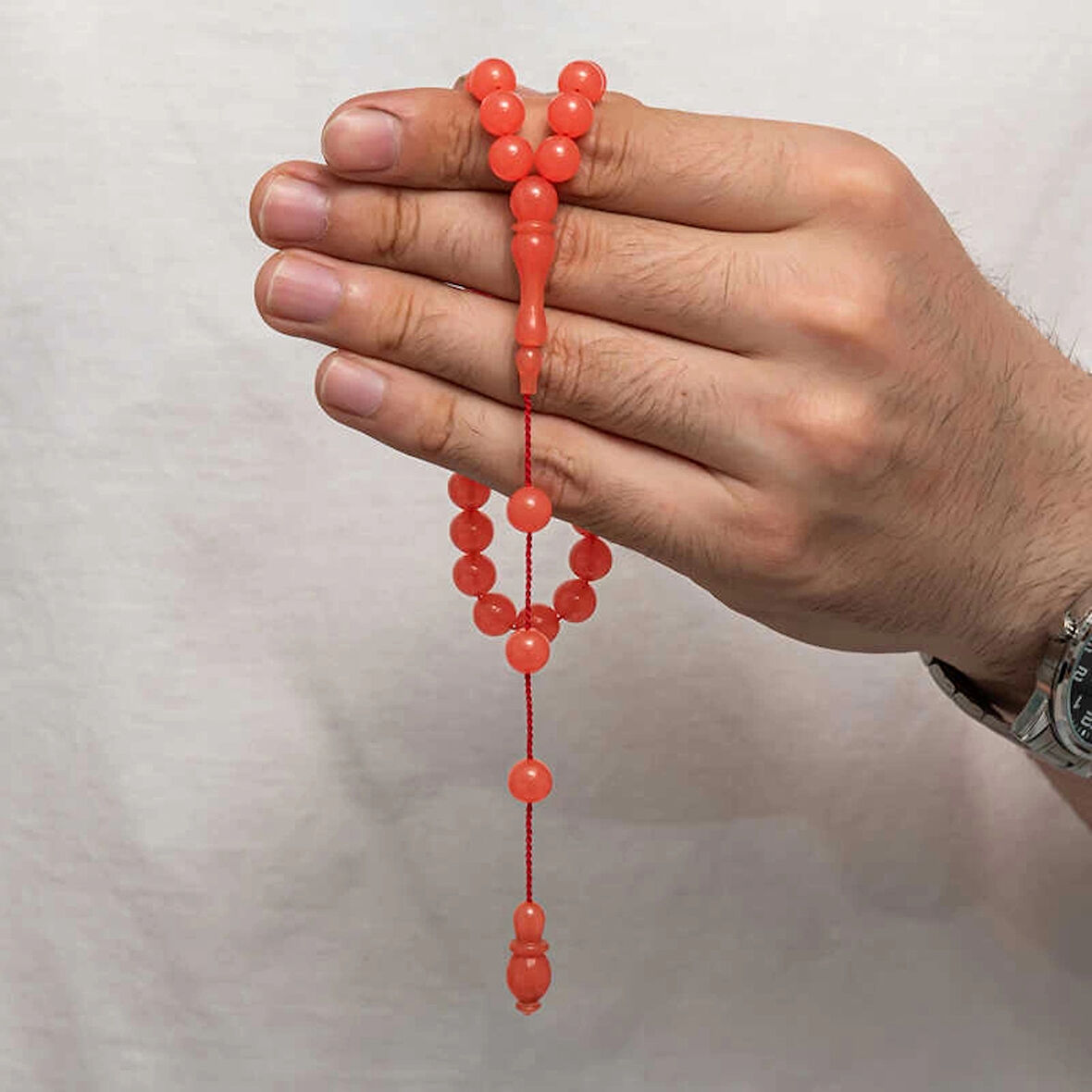 Supertrend Yuvarlak Sıkma Kehribar Tesbih