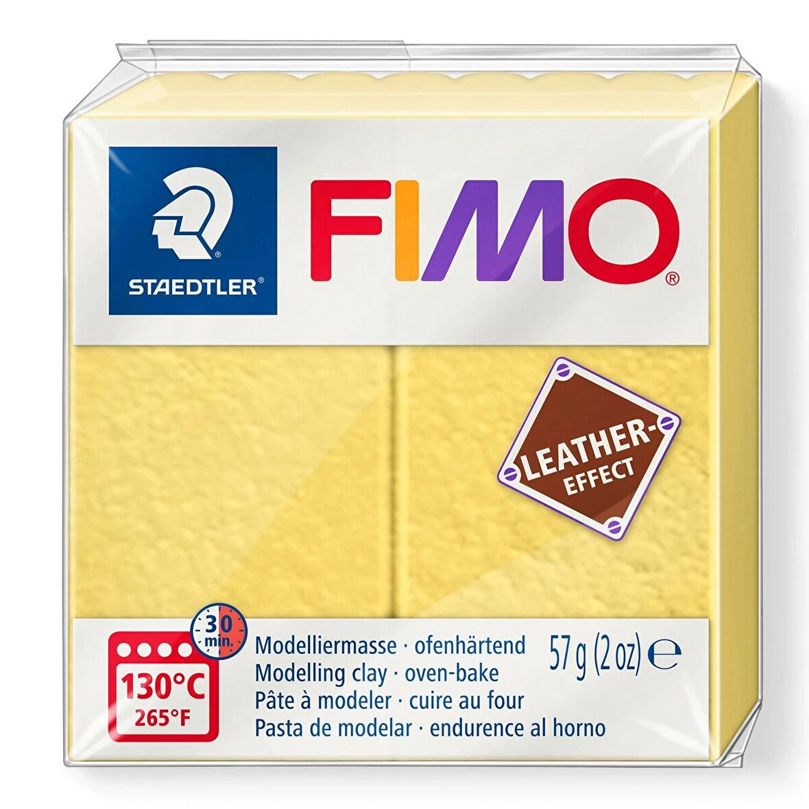 Supertrend Fimo Leather (Deri) Effect Polimer Kil 109 Safran Sarı