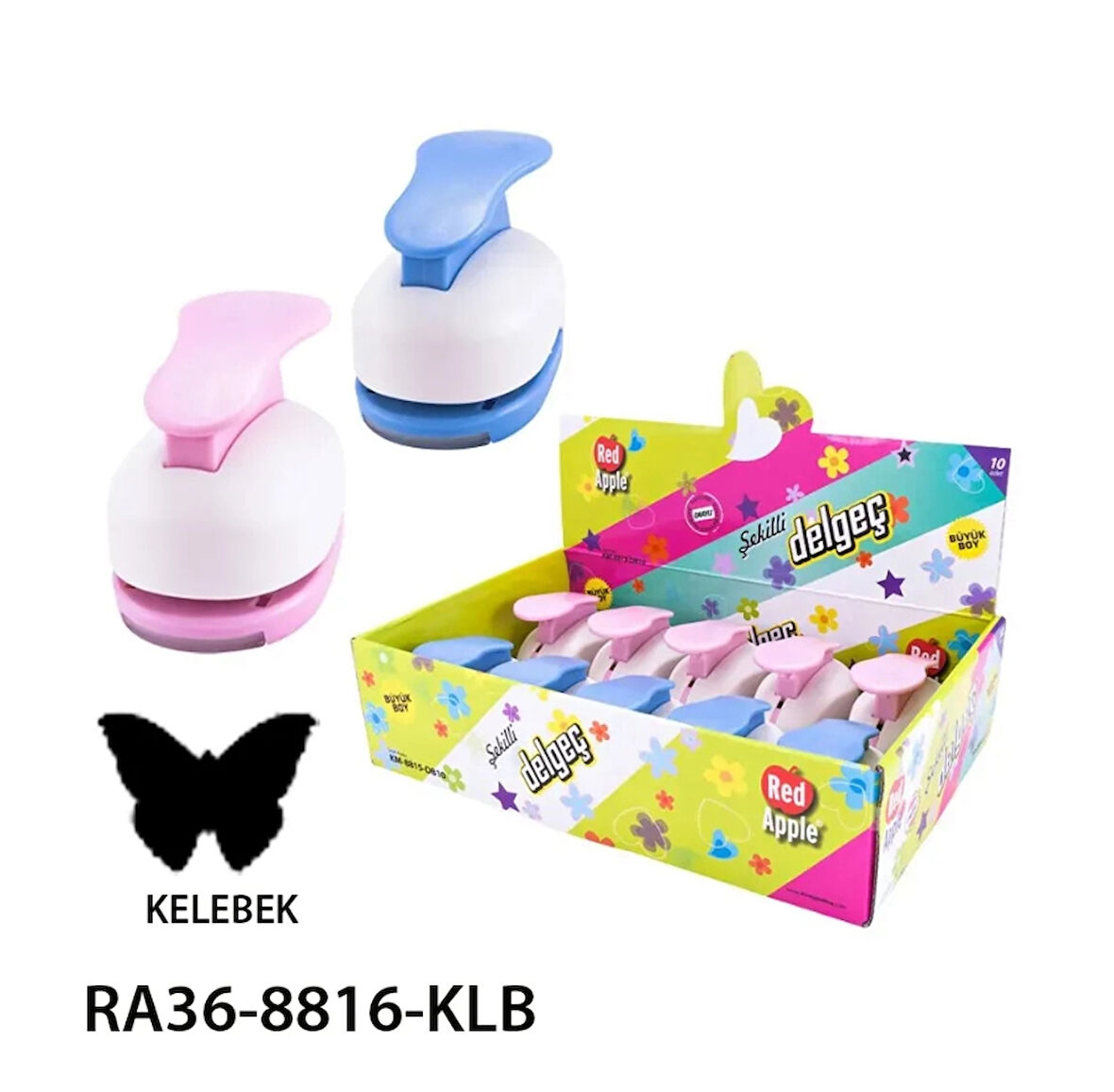 Supertrend Büyük Boy Şekilli Delgeç Şekilgeç 1.5'' (3.8 cm.) KELEBEK