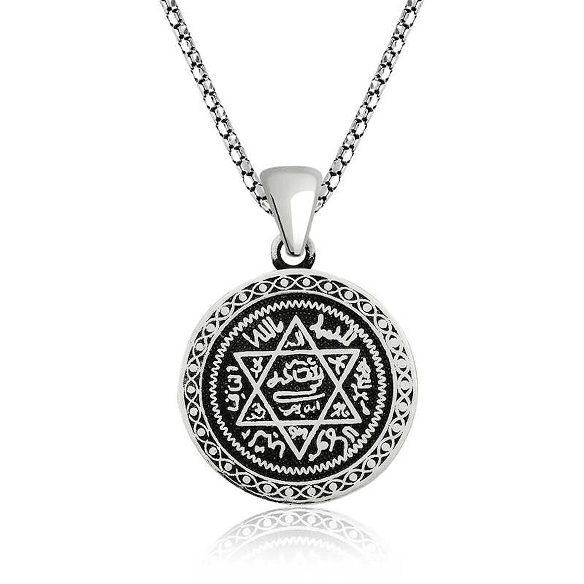 Supertrend Gümüş Süleyman Mührü Kolye