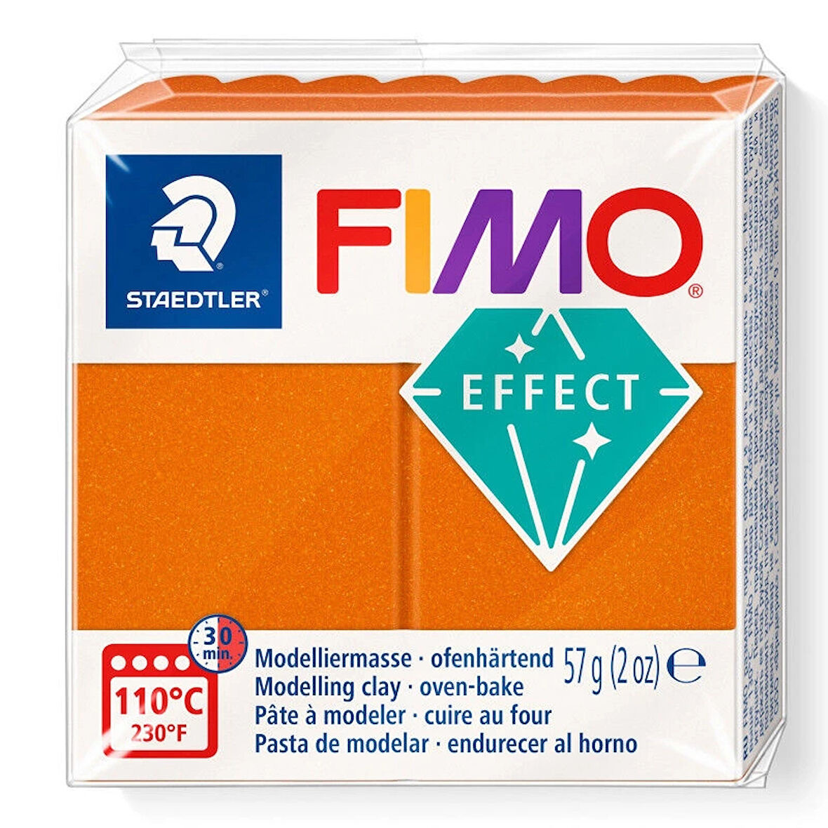 Supertrend Fimo Effect Polimer Kil T41 Metallic Orange