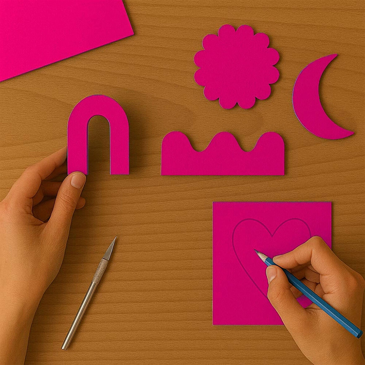 Fuşya Mukavva 50x70