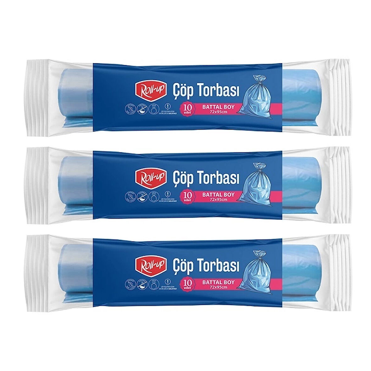 Supertrend Çöp Torbası Battal 72x95cm 10 Adet x 3 Paket