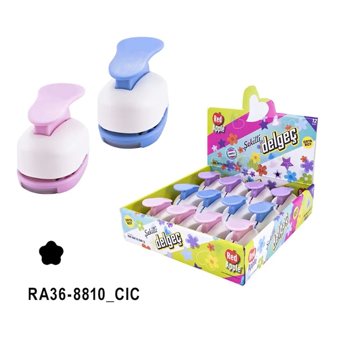 Supertrend Orta Boy Şekilli Delgeç Şekilgeç 1'' (2.5 cm.) ÇİÇEK