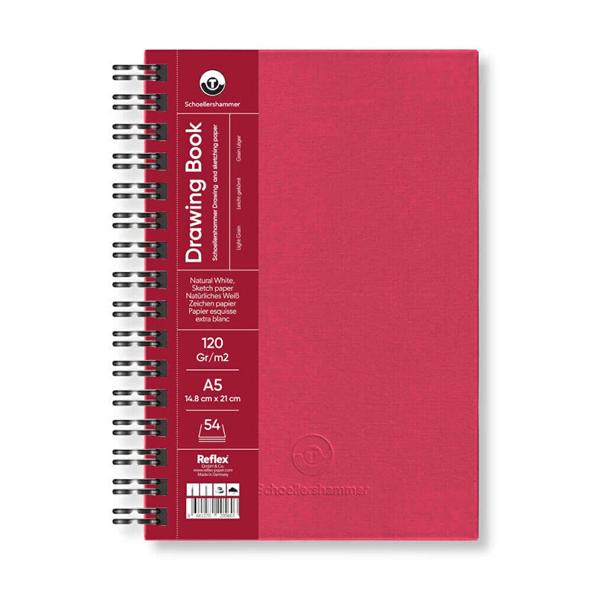 Supertrend Drawing Pad Sert Kapak Eskiz Çizim Defteri 120 gr. A5 54 yaprak BORDO