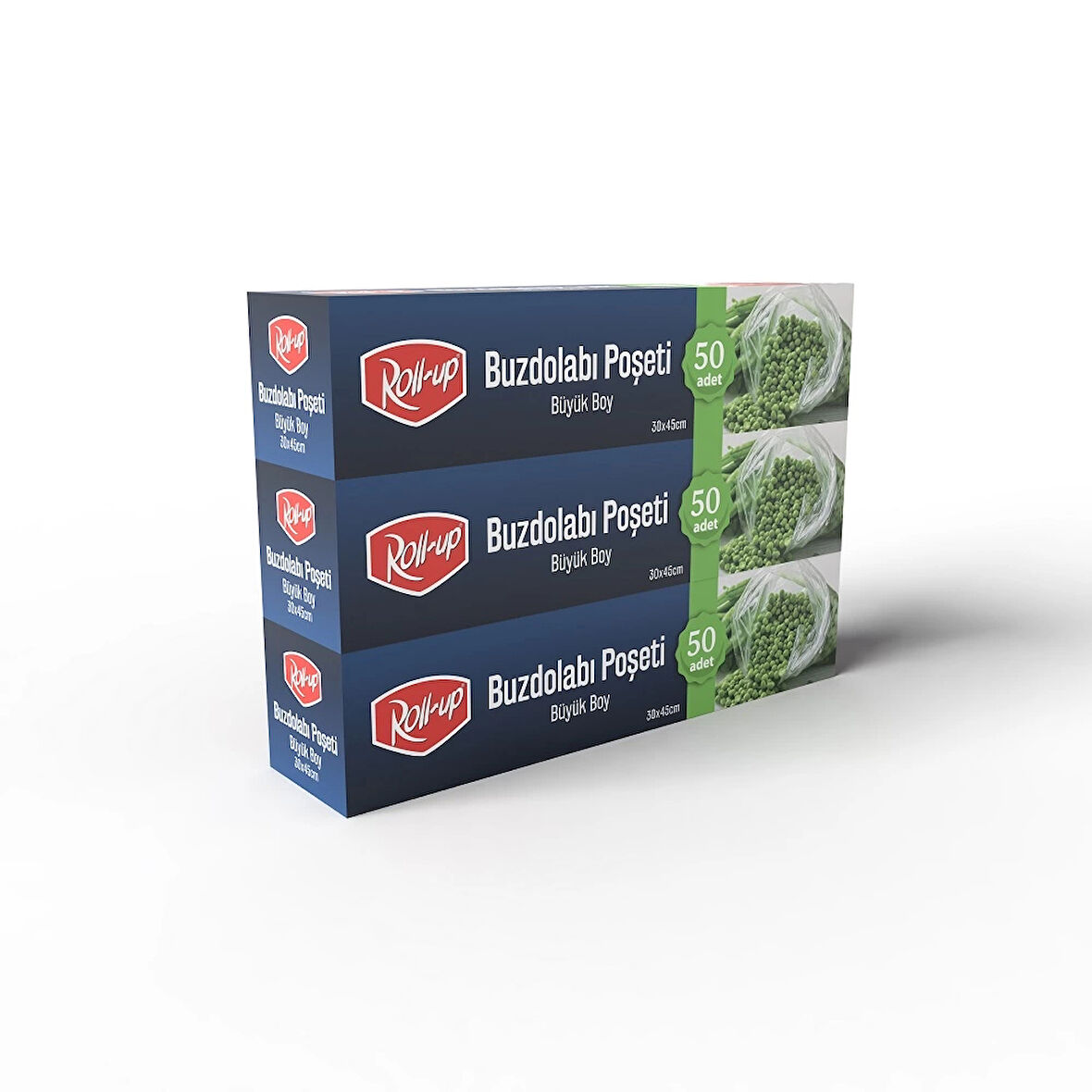 Supertrend Büyük Boy Buzdolabı Poşeti 30x45cm 50'li x 3 Paket (150 Adet)