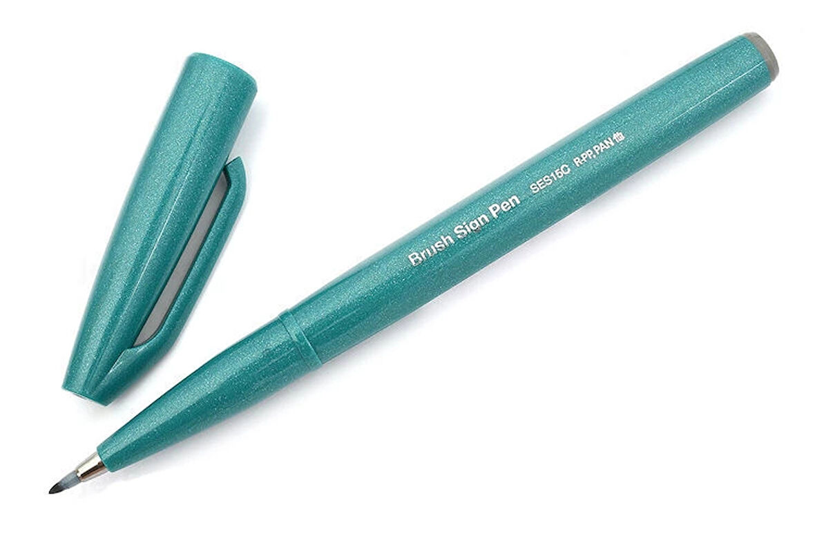 Supertrend Fude Touch Brush Sign Pen Fırça Uçlu Kalem TURQUOISE GREEN