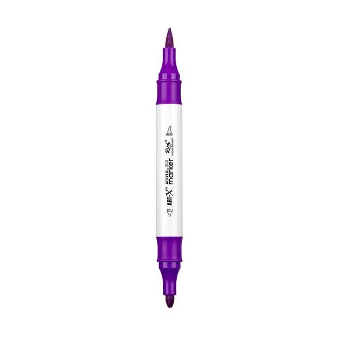 Supertrend Supertrend Acrylic Duo Marker Çift Uçlu Su Bazlı Boyama Markörü No:27 Eflatun