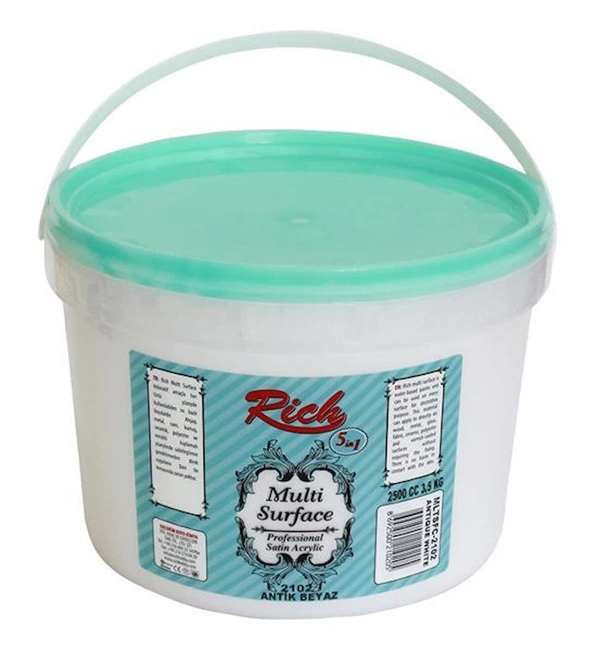 Supertrend Multi Surface Her Yüzey İçin Akrilik Boya 2500 ml. 2102 ANTİK BEYAZ