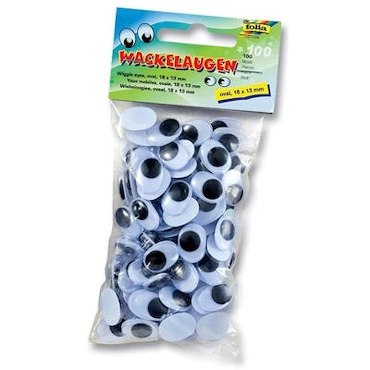 Supertrend Oval Oynar Göz 18x13 mm 100'lü Paket