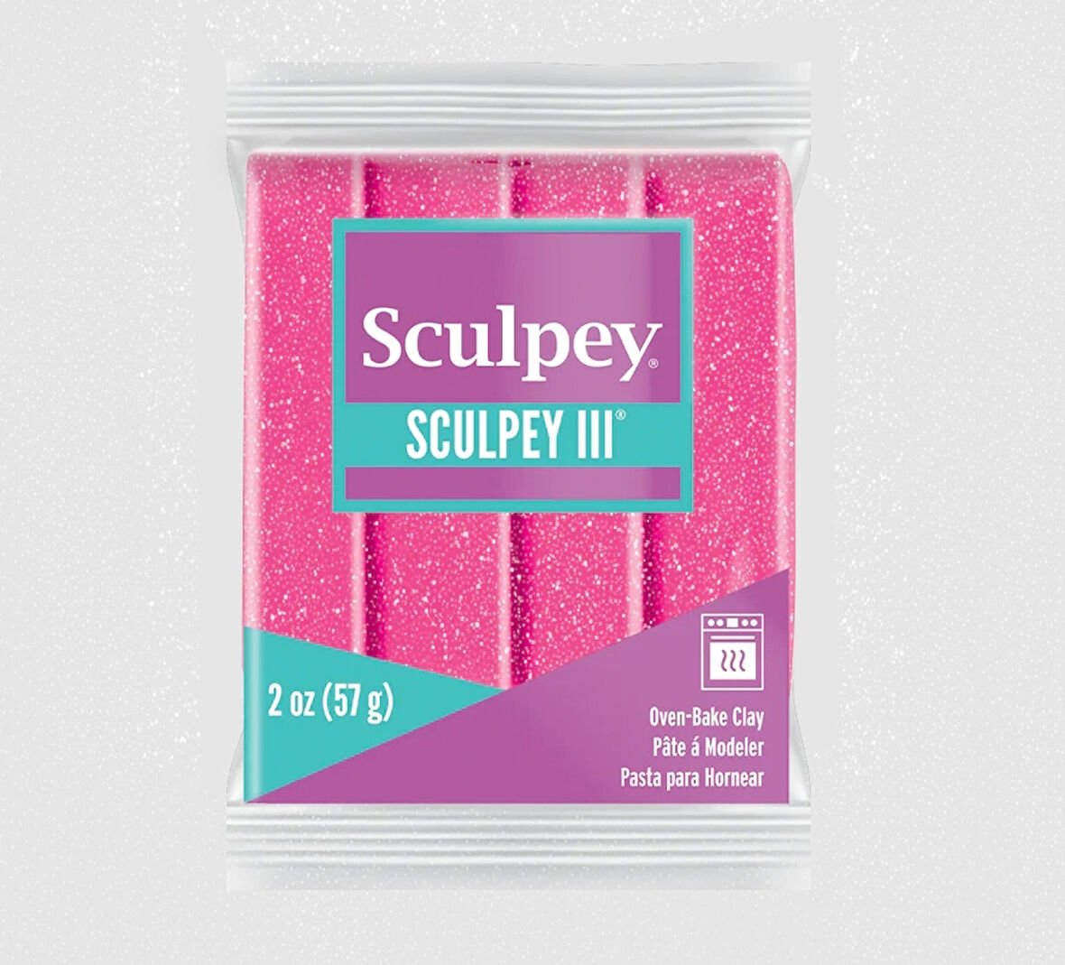 Supertrend III Polimer Kil 558 Pembe Glittter (Simli)