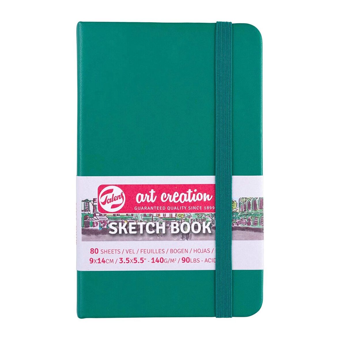 Supertrend Art Creation Sketchbook Sert Kapak Eskiz Çizim Defteri 140 gr. 9x14 cm. 80 yp. FOREST GREEN